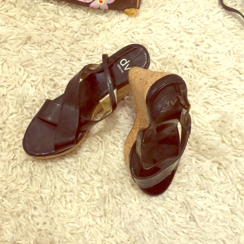 Dolce vita black wedge